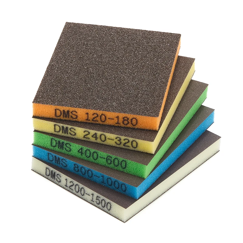 Цветна двустранна шлифовъчна гъба